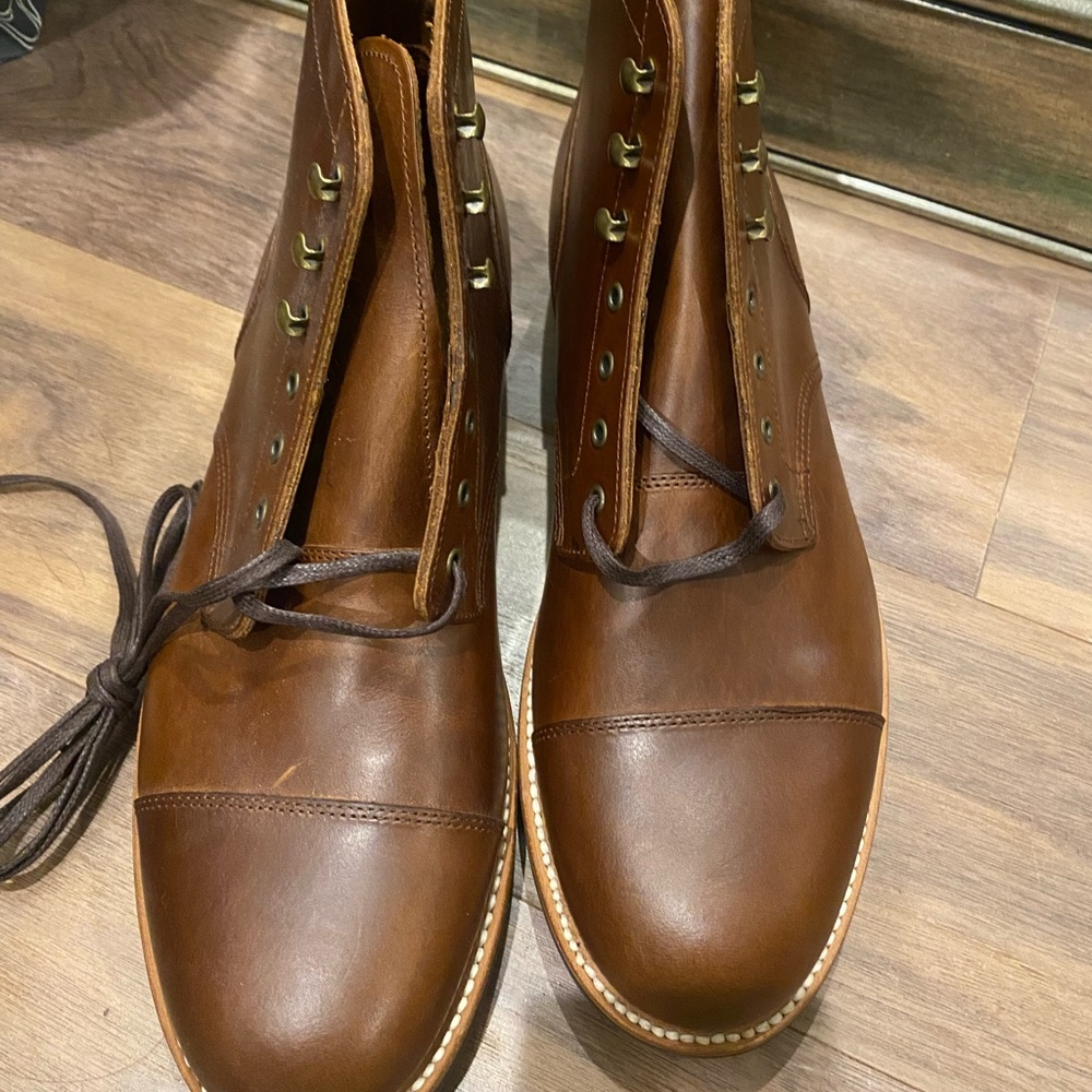 J crew cap toe boot